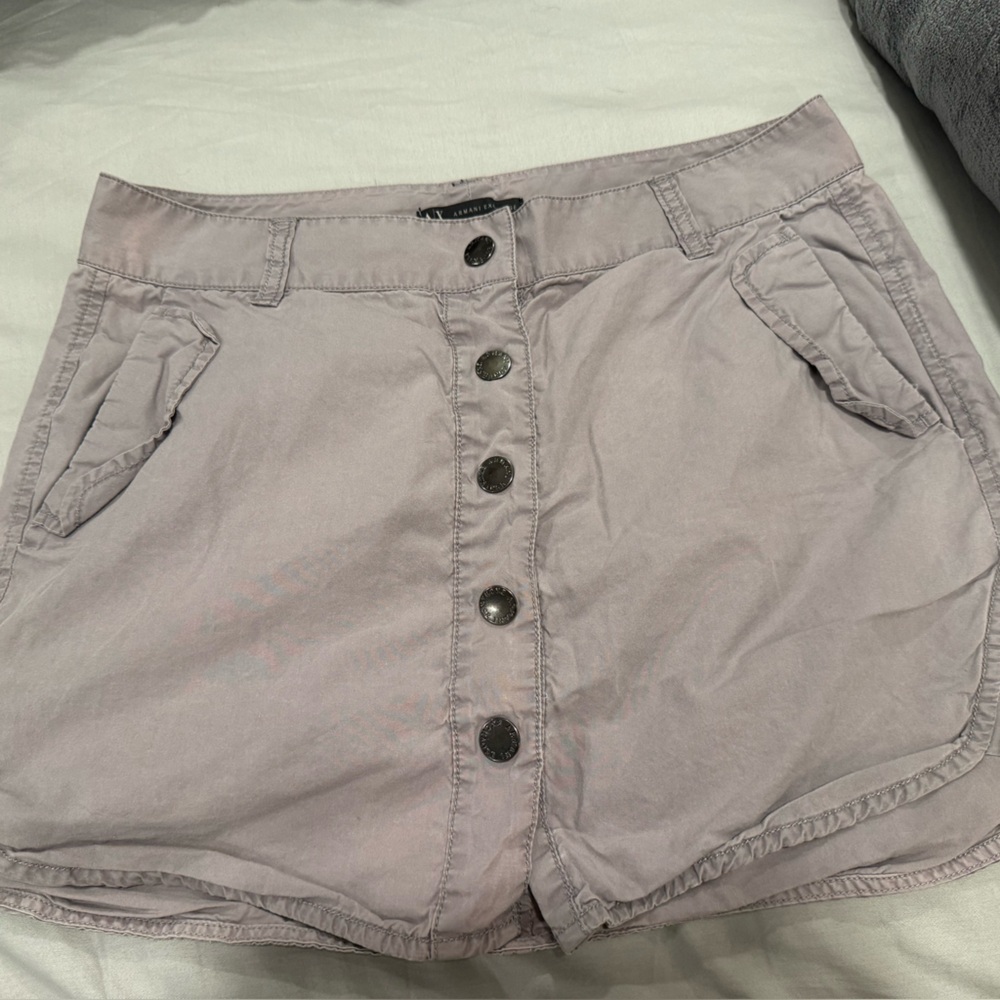 Armani Exchange Lavender Cargo Skirt